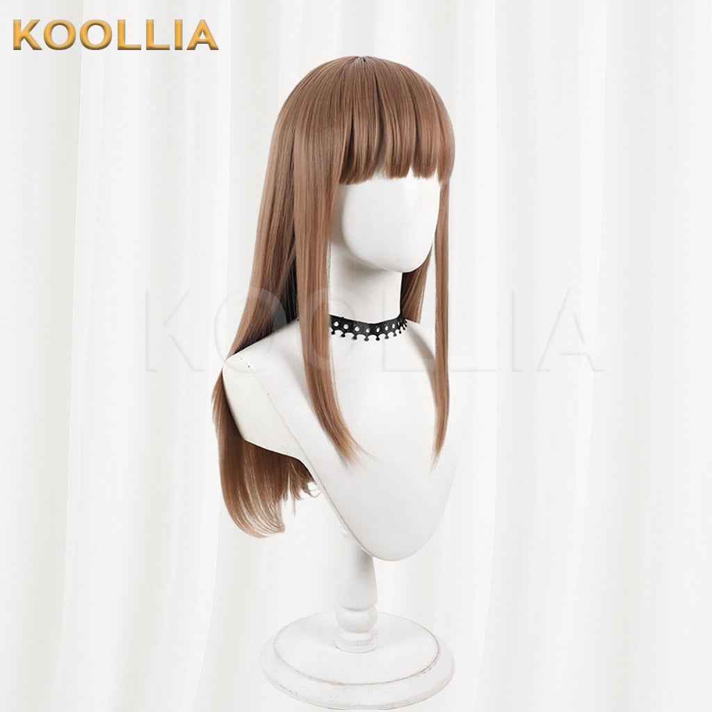 The Copy of Me Will Also Fall in Love Aikawa Sunao Milk Tea Brown Medium Straight Hair Basic Wig