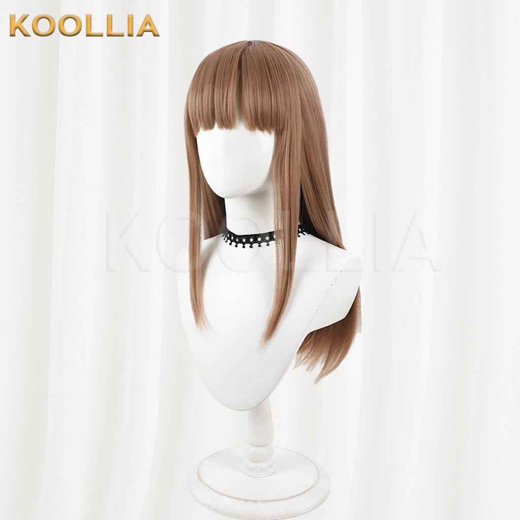 The Copy of Me Will Also Fall in Love Aikawa Sunao Milk Tea Brown Medium Straight Hair Basic Wig