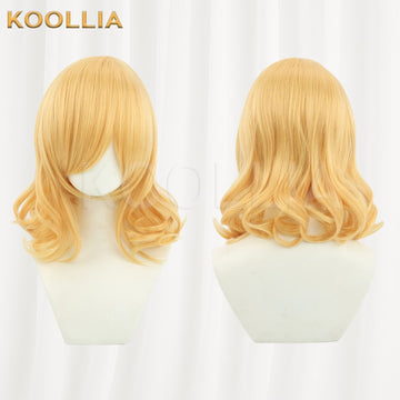 Touhou Project Alice Margatroid Wig Bright Golden Curly Basic Wig