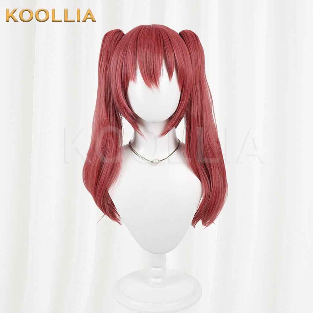 Classroom of the Elite Amasawa Ichika Dusty Red Medium Twin Tails Hair Basic Wig