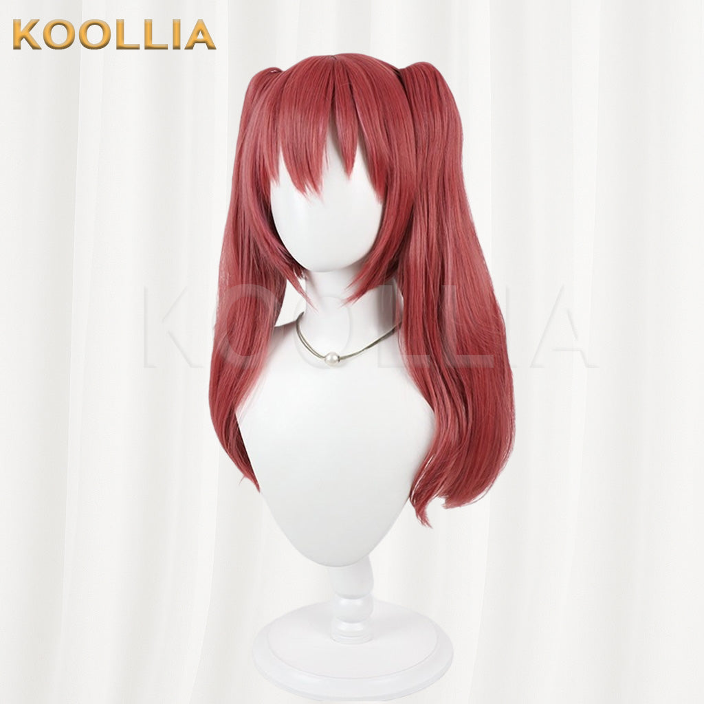 Classroom of the Elite Amasawa Ichika Dusty Red Medium Twin Tails Hair Basic Wig