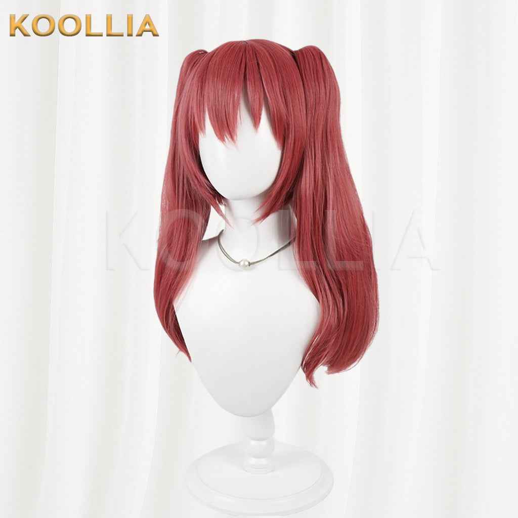 Classroom of the Elite Amasawa Ichika Dusty Red Medium Twin Tails Hair Basic Wig