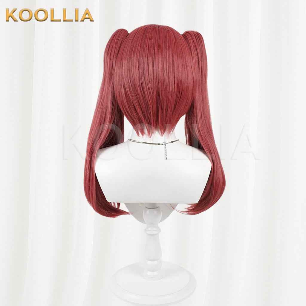 Classroom of the Elite Amasawa Ichika Dusty Red Medium Twin Tails Hair Basic Wig