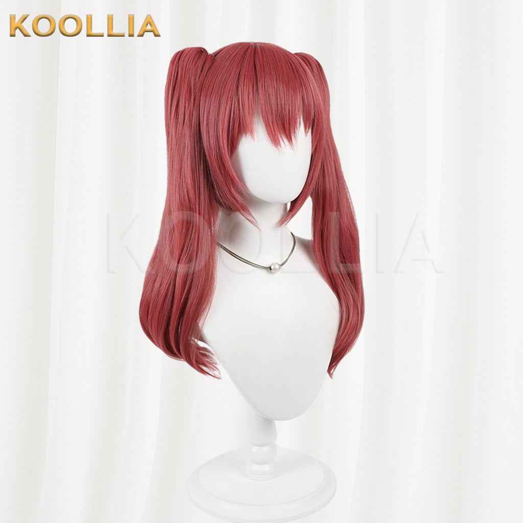 Classroom of the Elite Amasawa Ichika Dusty Red Medium Twin Tails Hair Basic Wig