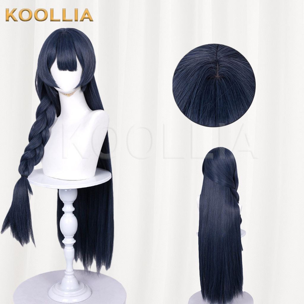 Blue Archive Fisaki Navy Blue Styled Basic Wig