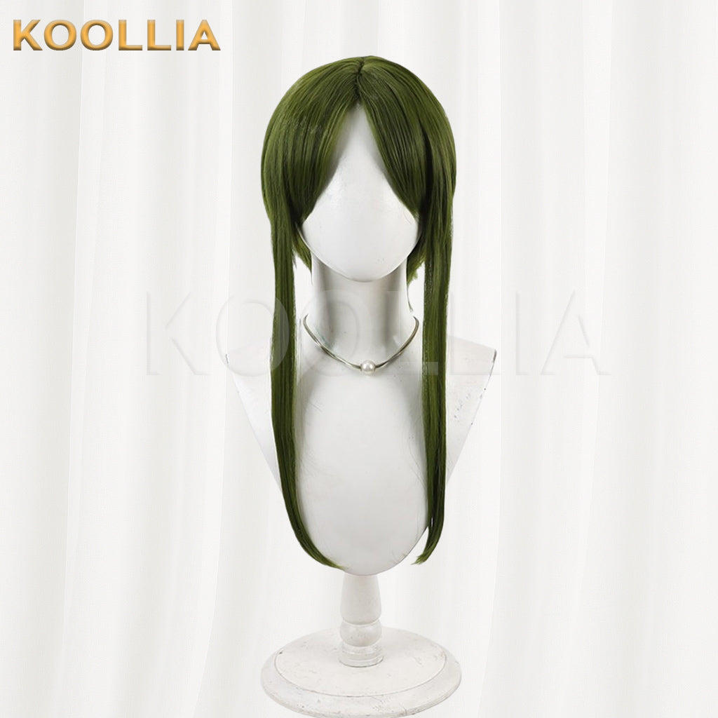 Touhou Project Chireita Mai Wig Dark Olive Green Short With Long Side Strands Basic Wig
