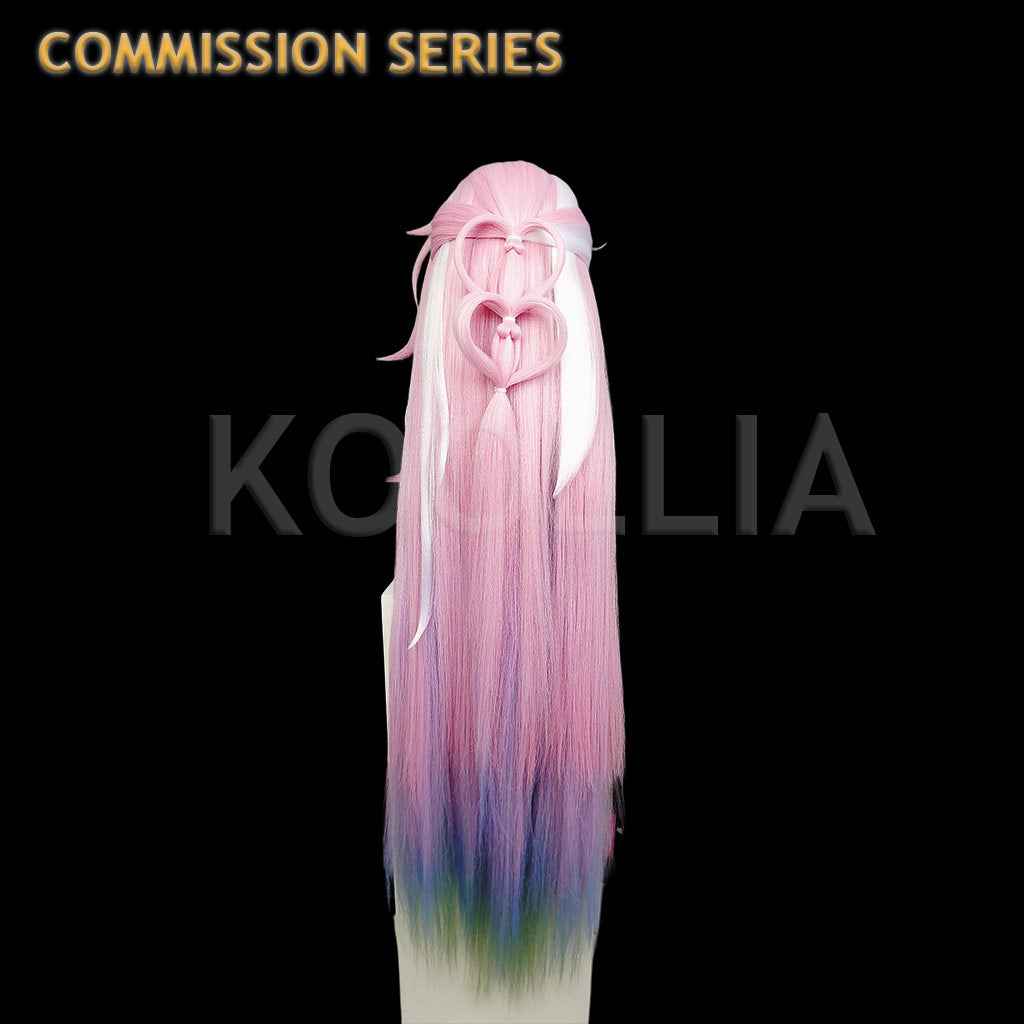 Honkai: Star Rail Cyrene Style – Pink-to-Blue Gradient Extra-Long Base Wig for Styling(Pre Order)