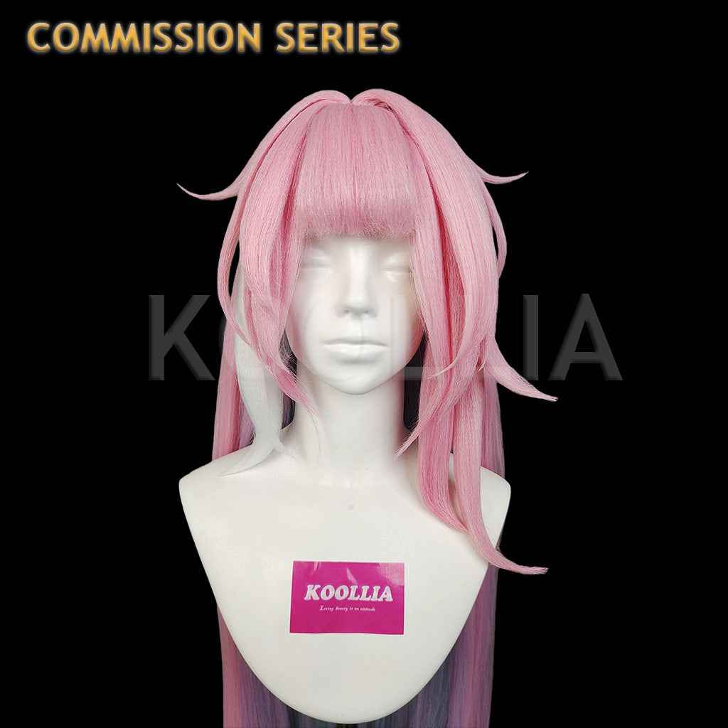 Honkai: Star Rail Cyrene Style – Pink-to-Blue Gradient Extra-Long Base Wig for Styling(Pre Order)