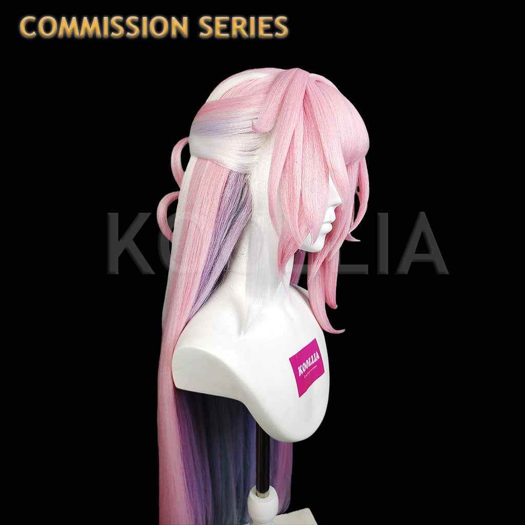 Honkai: Star Rail Cyrene Style – Pink-to-Blue Gradient Extra-Long Base Wig for Styling(Pre Order)