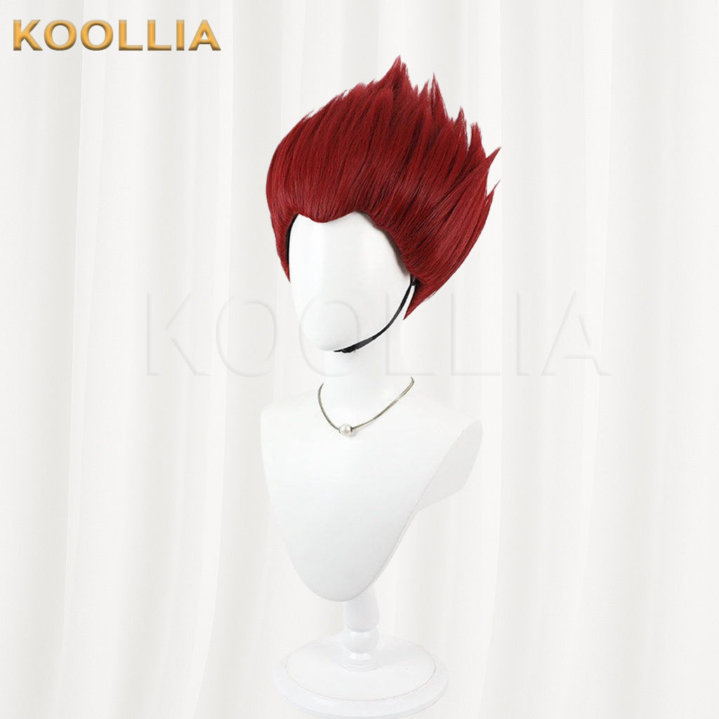 Dorohedoro En Wig Flame Red Spiky Explosion Short Basic Wig