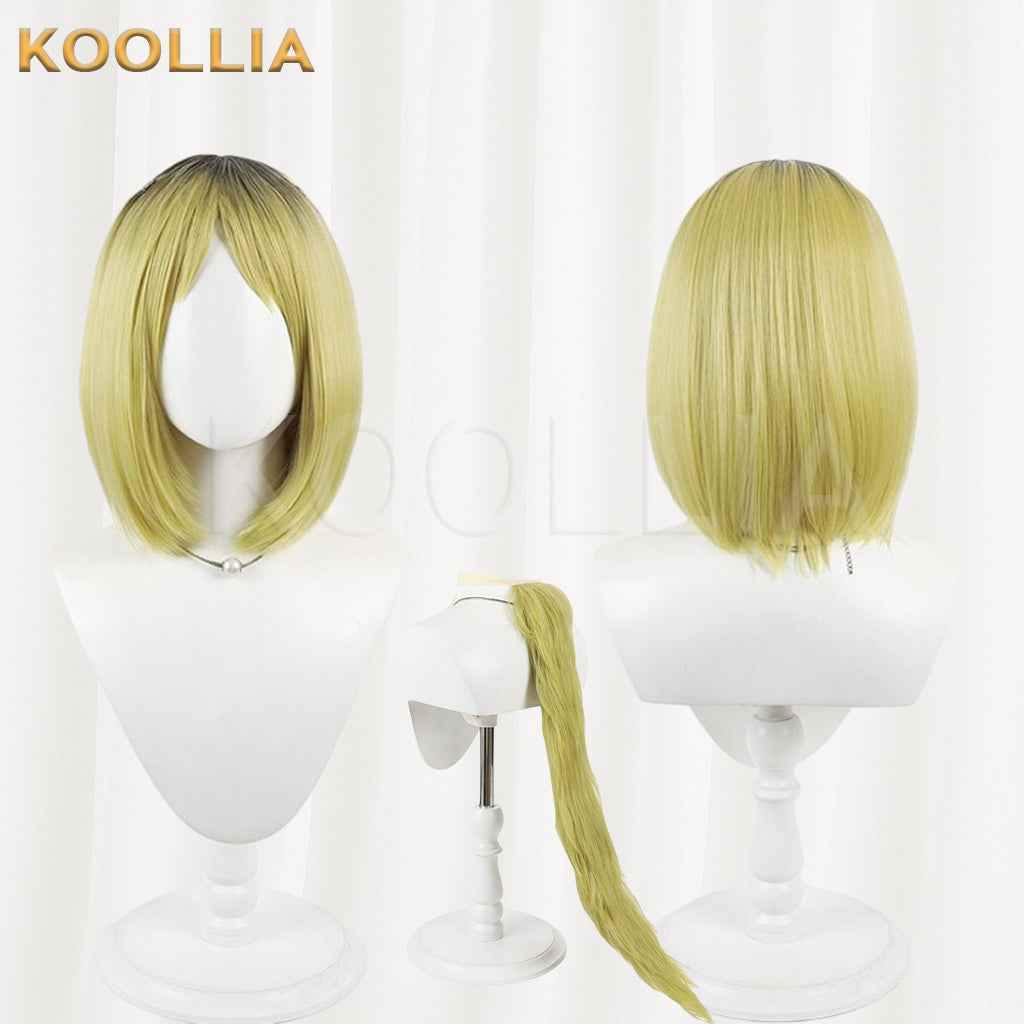 Neko Neko Yakuhimyou Wig Gradient Realistic Scalp Top Shoulder‑Length Bob Basic Wig