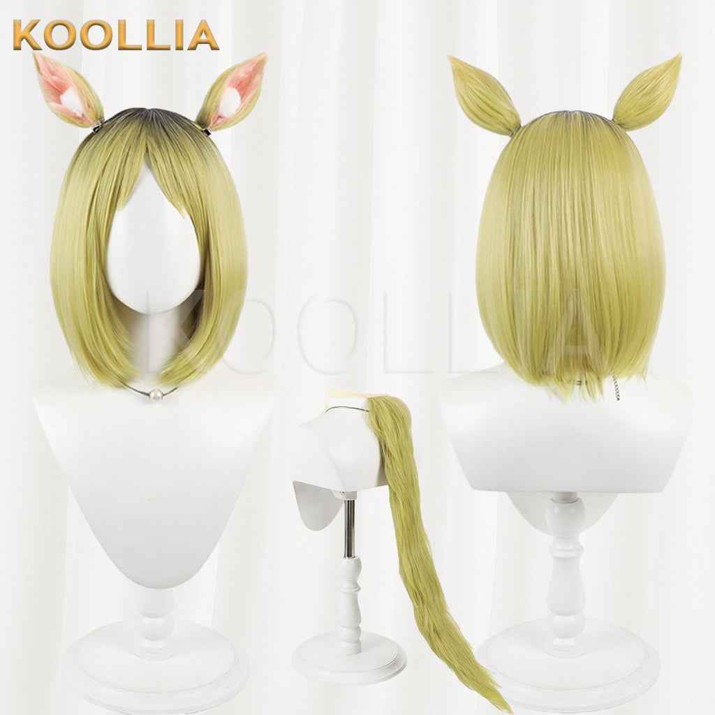Neko Neko Yakuhimyou Wig Gradient Realistic Scalp Top Shoulder‑Length Bob Basic Wig