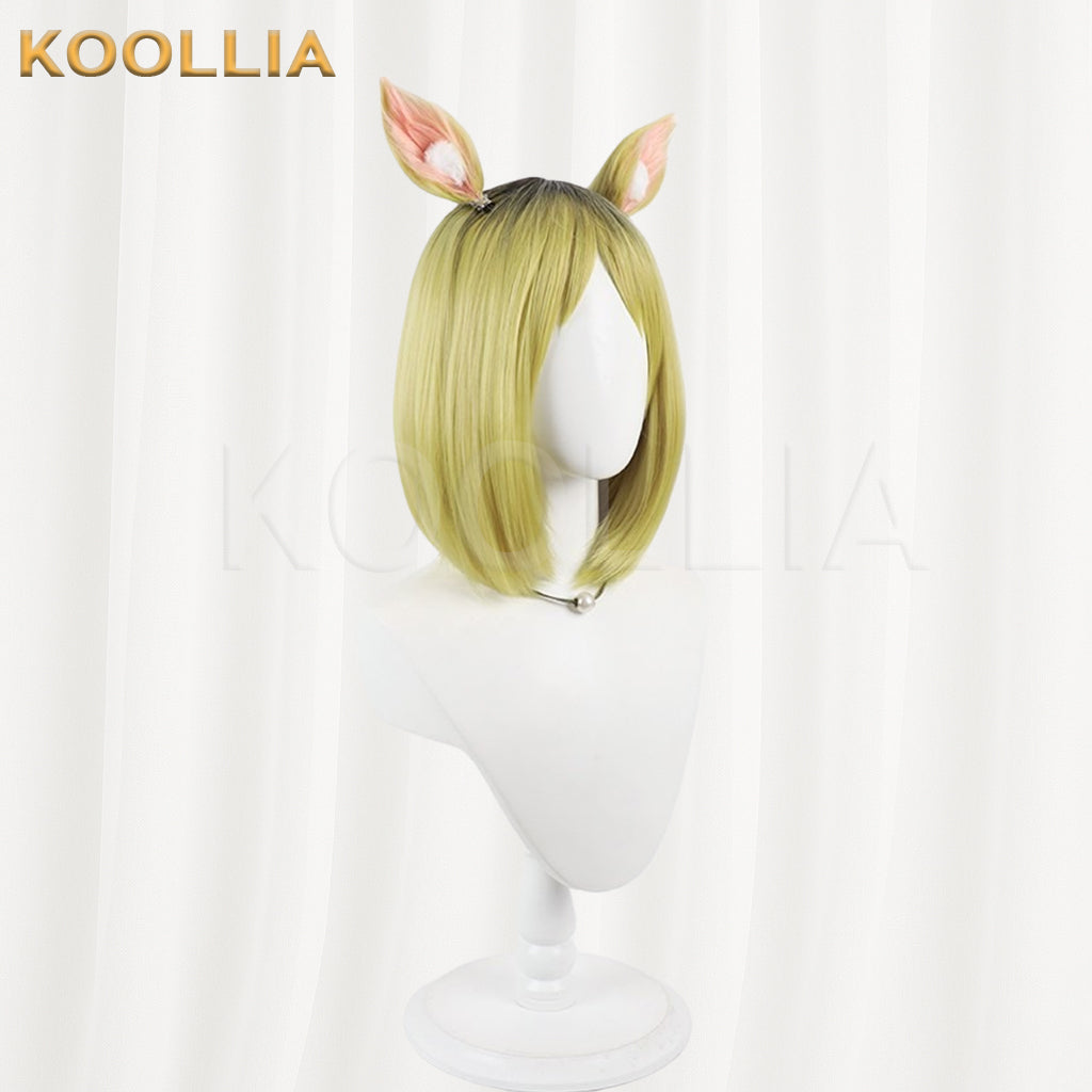 Neko Neko Yakuhimyou Wig Gradient Realistic Scalp Top Shoulder‑Length Bob Basic Wig