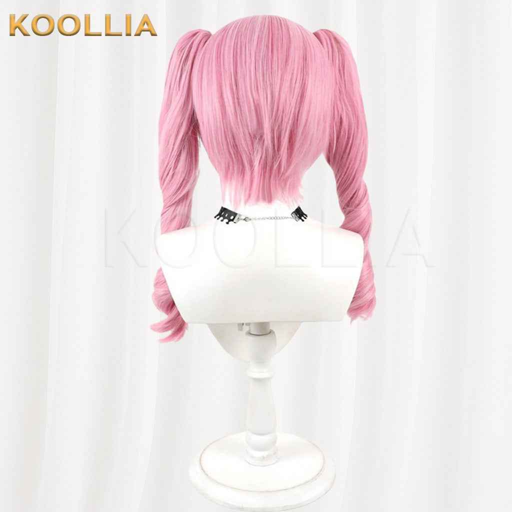 Steins;Gate Faris NyanNyan Cherry Blossom Pink With Detachable Twin Tails Basic Wig