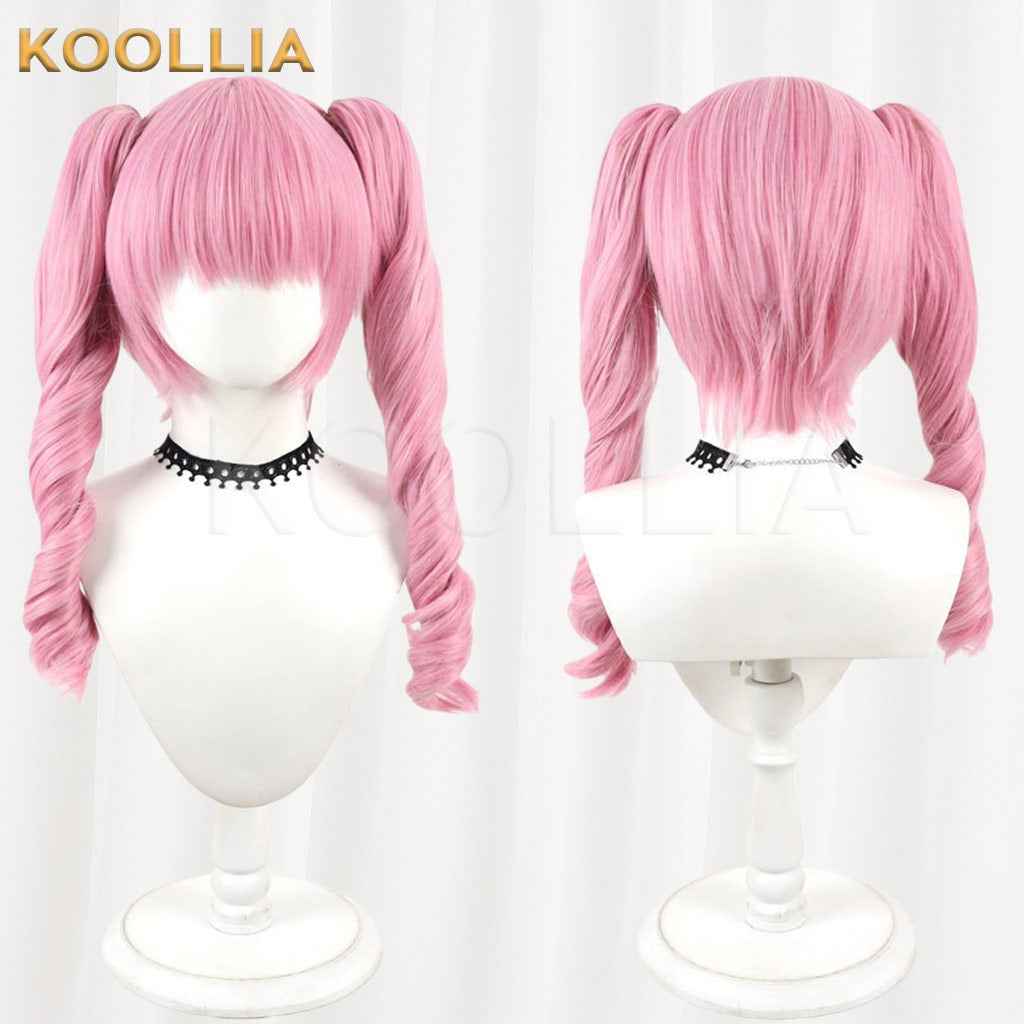 Steins;Gate Faris NyanNyan Cherry Blossom Pink With Detachable Twin Tails Basic Wig