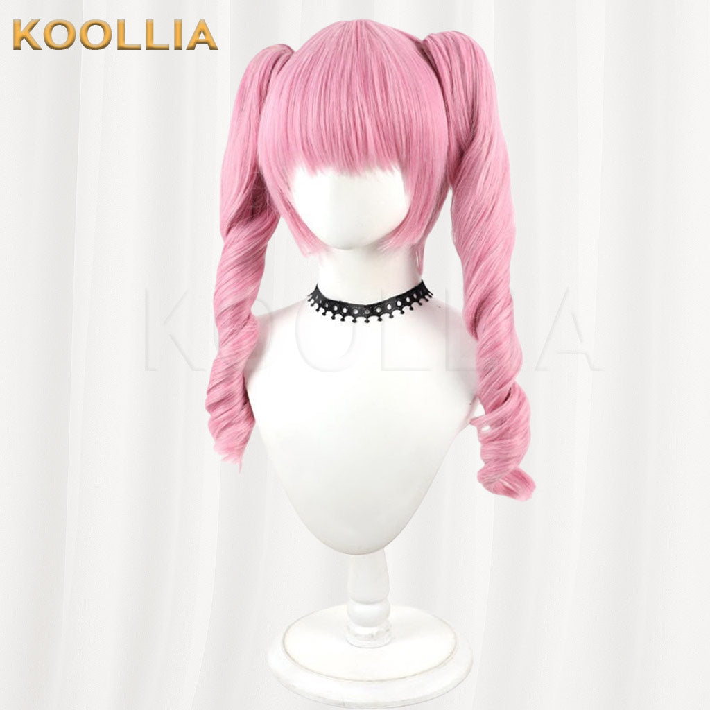Steins;Gate Faris NyanNyan Cherry Blossom Pink With Detachable Twin Tails Basic Wig