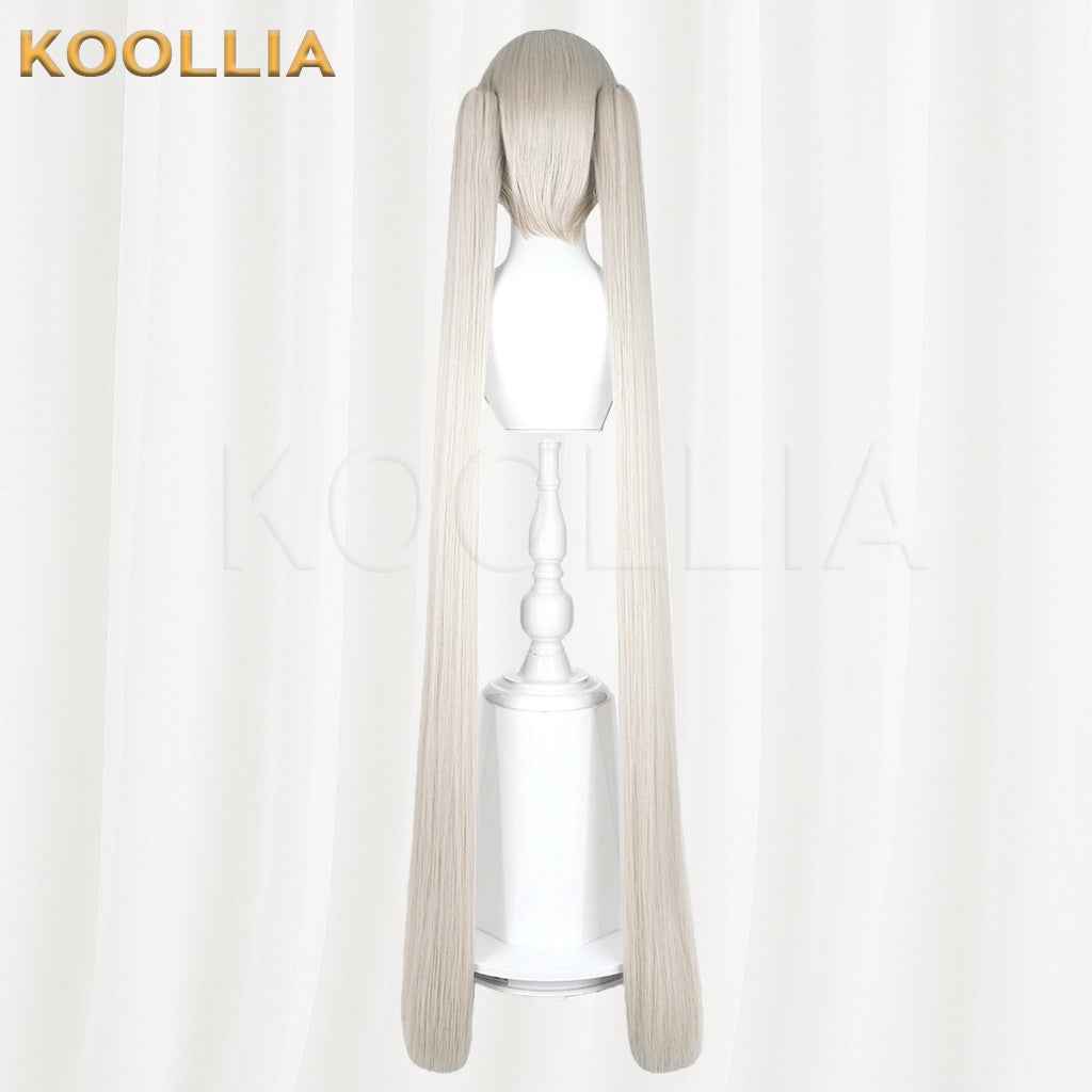 Azur Lane Formidable Cream White Twin Tails Cosplay Wig Two Length Options Basic Wig