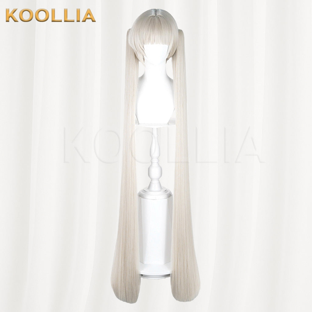 Azur Lane Formidable Cream White Twin Tails Cosplay Wig Two Length Options Basic Wig