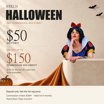 Halloween Commission Wig Offer — $50 Deposit, Up to $150 Credit