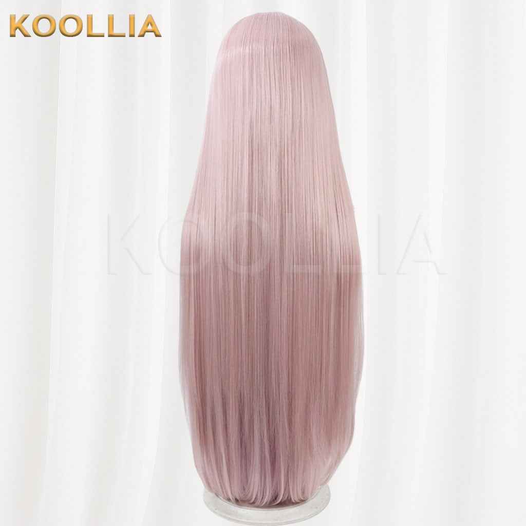 Azur Lane Kagetsu Light Pink With Purple Gradient Ends Long Straight Hair Basic Wig