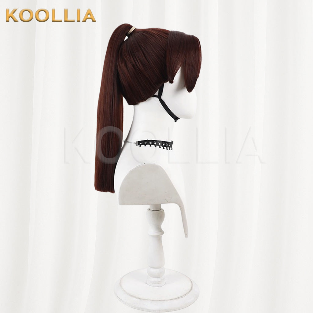 Nintama Rantarō Hirataki Yashamaru Reddish Brown Middle Part Short Hair Basic Wig