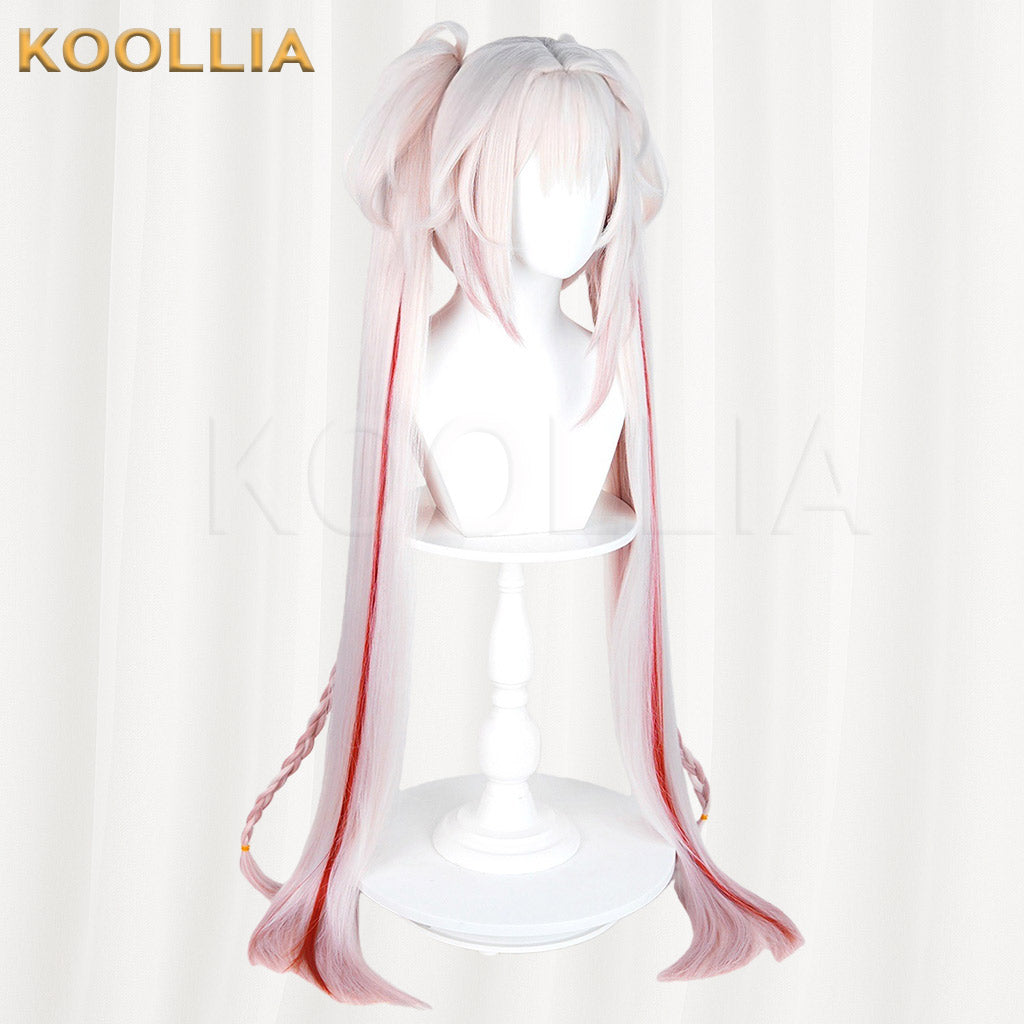 Honkai: Star Rail Sparkle Sweet Dream Radio Pink White Red Gradient Twin Tails Basic Wig