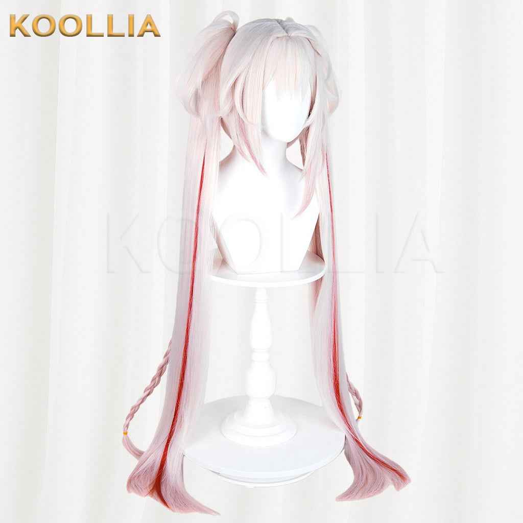 Honkai: Star Rail Sparkle Sweet Dream Radio Pink White Red Gradient Twin Tails Basic Wig