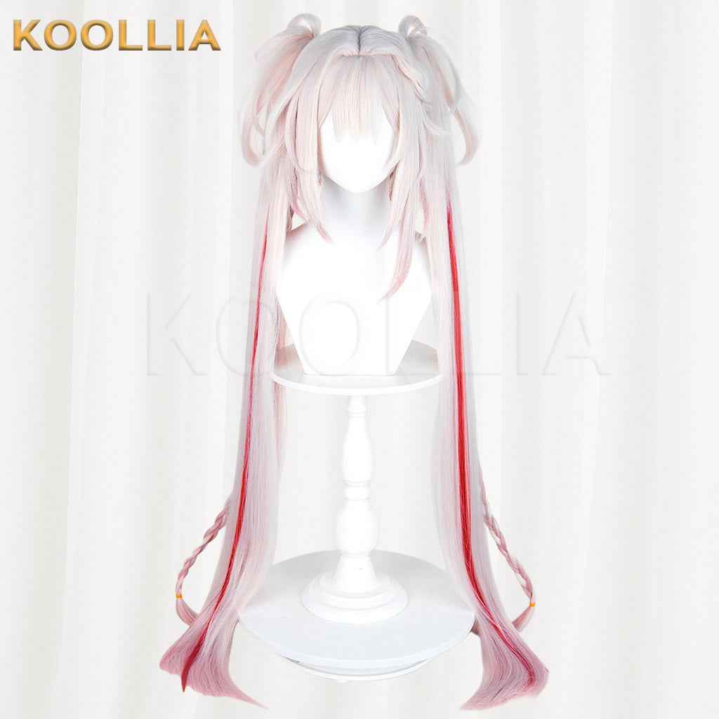 Honkai: Star Rail Sparkle Sweet Dream Radio Pink White Red Gradient Twin Tails Basic Wig