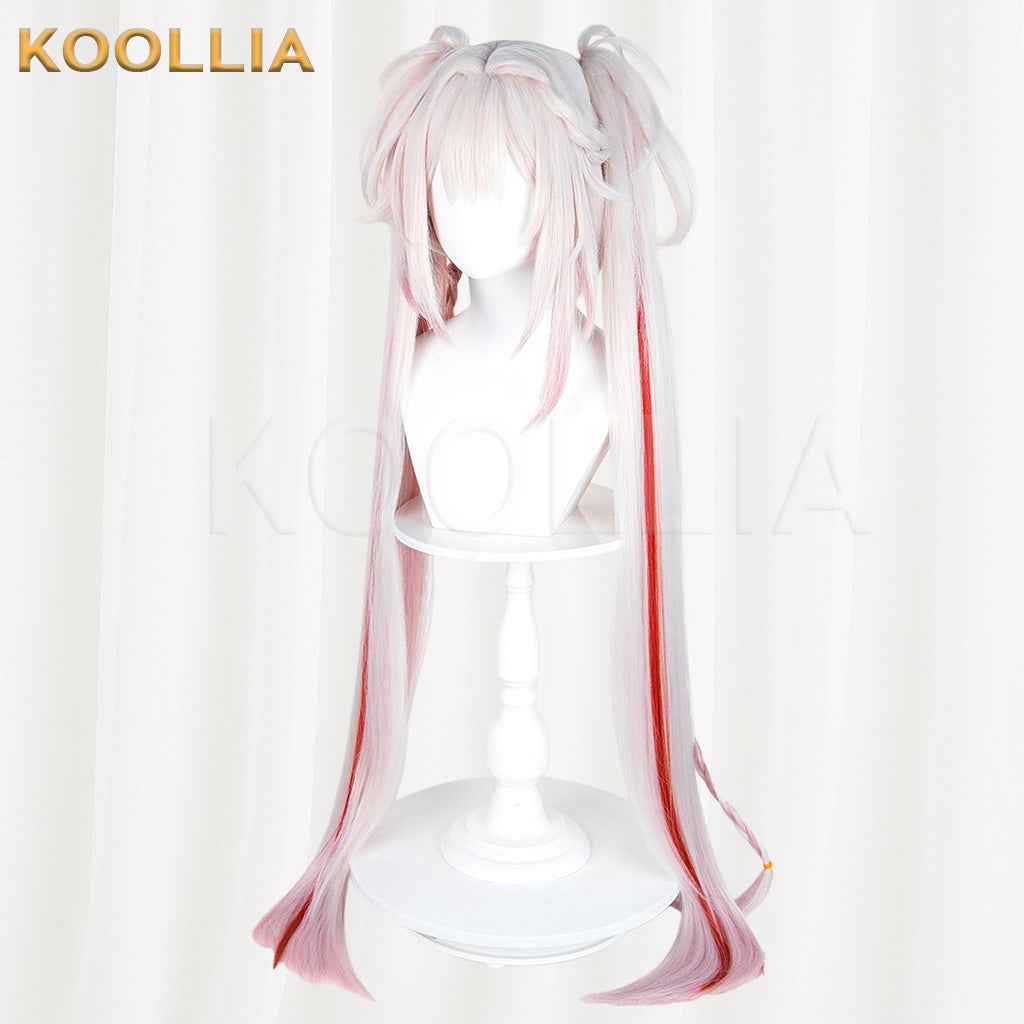 Honkai: Star Rail Sparkle Sweet Dream Radio Pink White Red Gradient Twin Tails Basic Wig