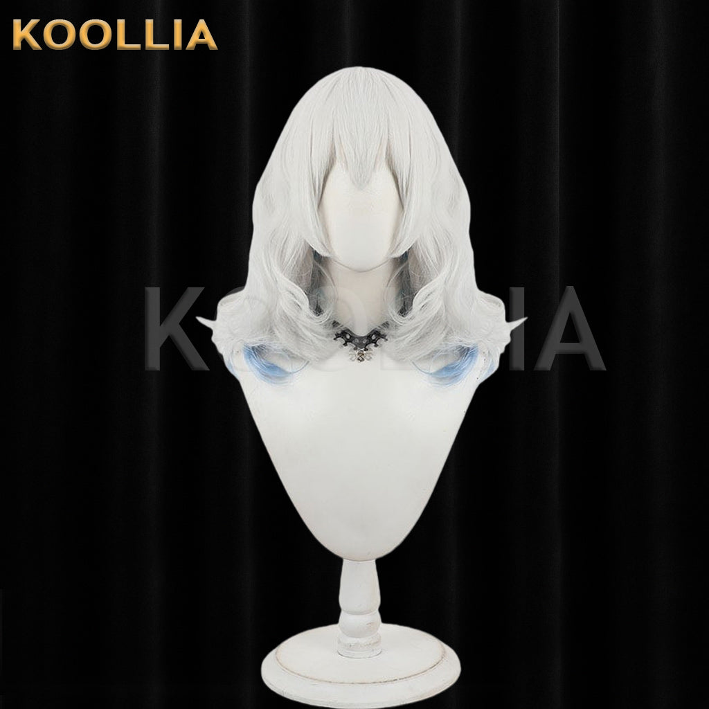 Touhou Project Komeiji Koishi Wig Silver White Light Blue Curly Basic Wig