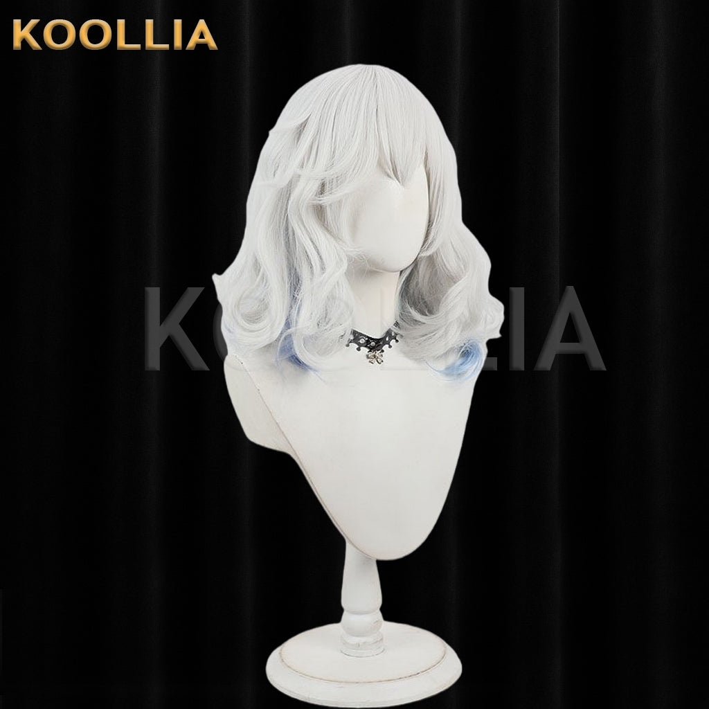 Touhou Project Komeiji Koishi Wig Silver White Light Blue Curly Basic Wig
