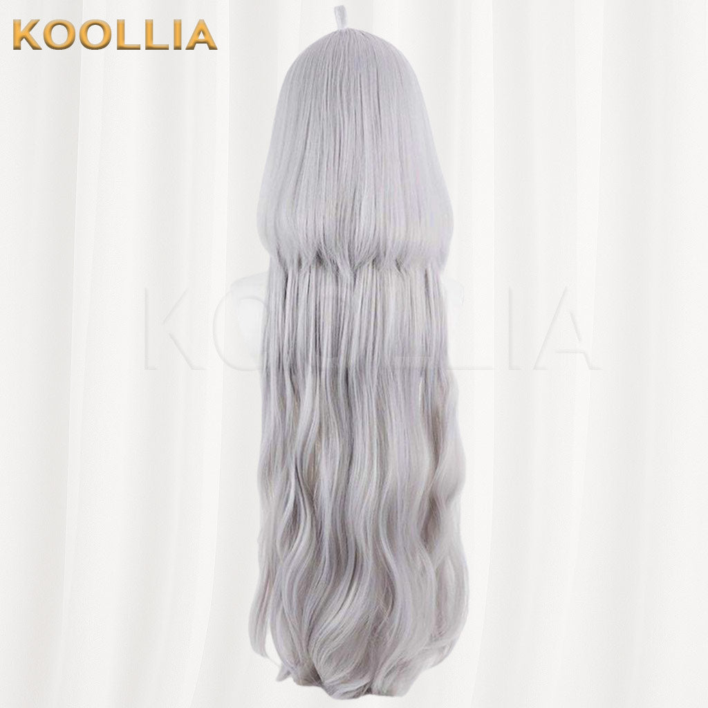 Fate/Grand Order Female Merlin Pale Silver Gray Basic Wig