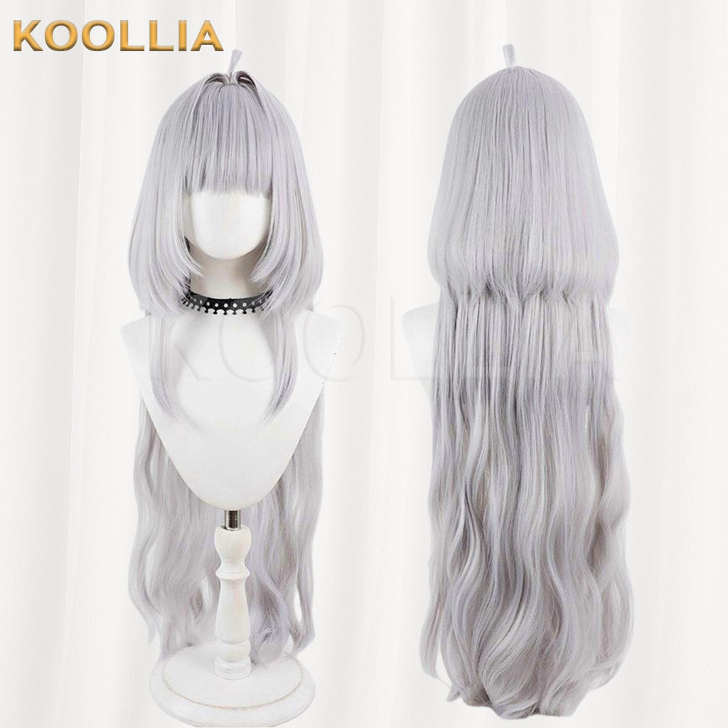 Fate/Grand Order Female Merlin Pale Silver Gray Basic Wig