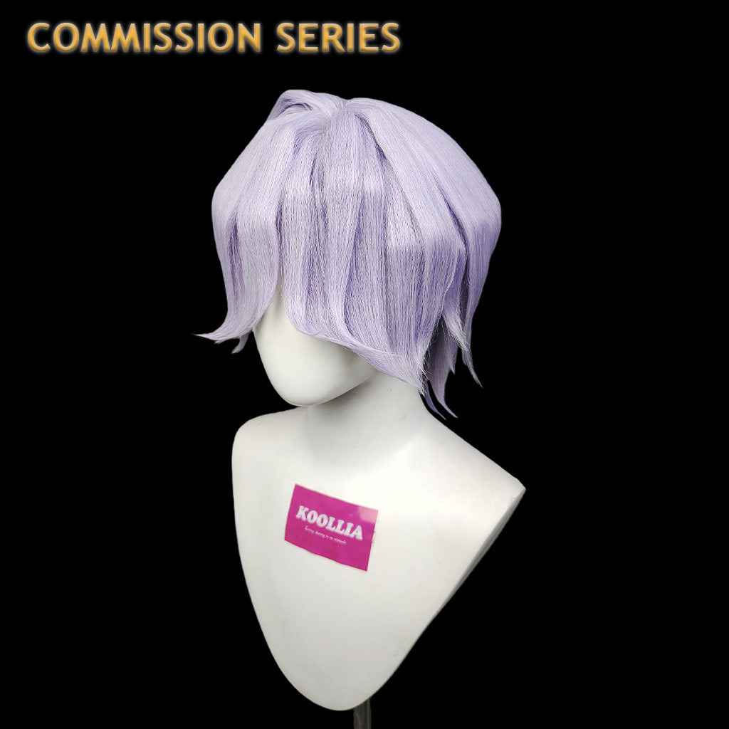 Mystery Saja, Kpop Demon Hunters, lavender bangs, styled cosplay wig(Pre Order)