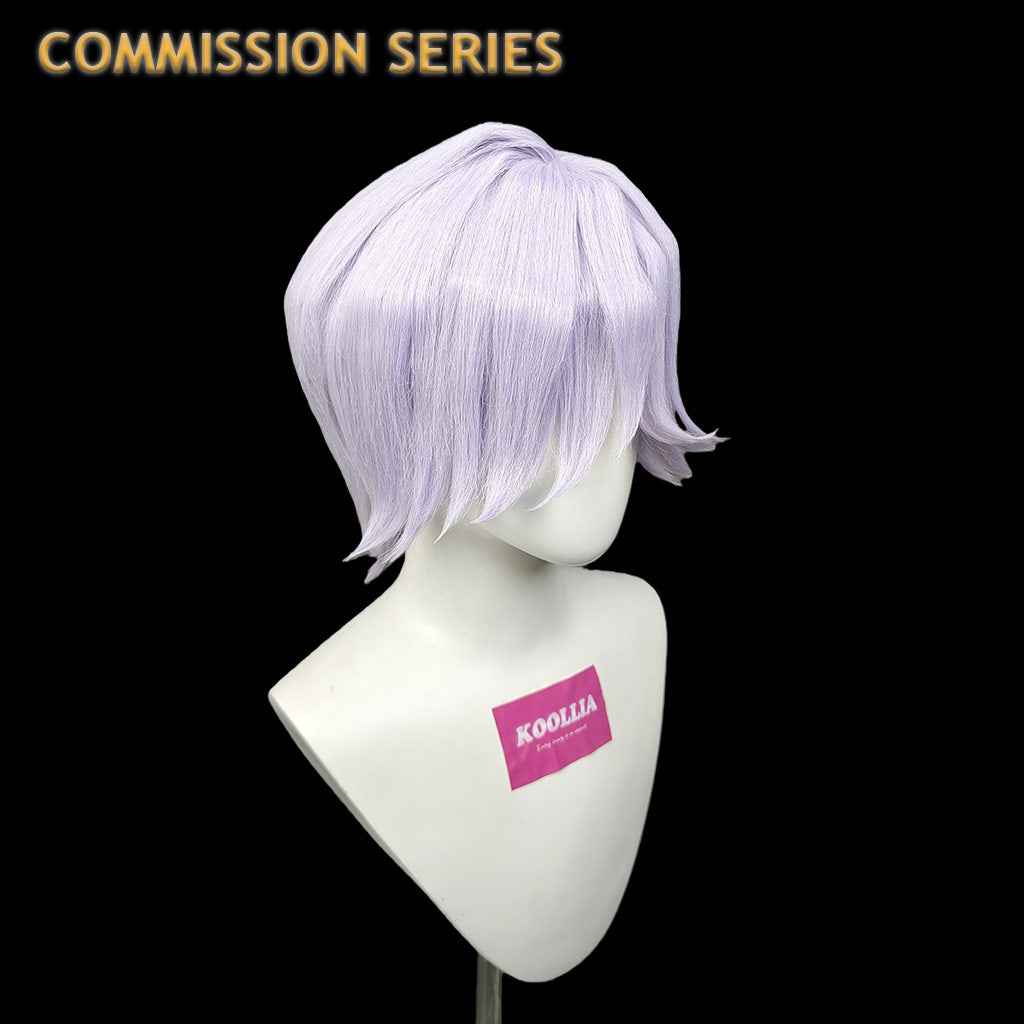 Mystery Saja, Kpop Demon Hunters, lavender bangs, styled cosplay wig(Pre Order)