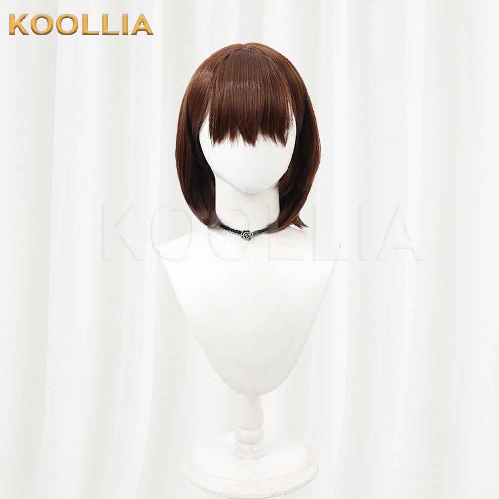 The Idolmaster Cinderella Girls Sakuma Mayu Wig Dark Brown Bob Short Basic Wig