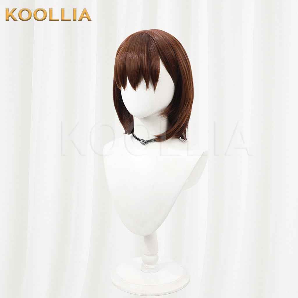 The Idolmaster Cinderella Girls Sakuma Mayu Wig Dark Brown Bob Short Basic Wig