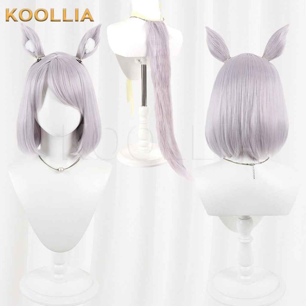 Lycoris Recoil Sato Light Purple With Detachable Cat Ears Basic Wig