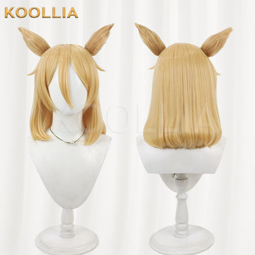 Touhou Project Satsuki Rin Wig Light Orange Fox Ears Short Basic Wig