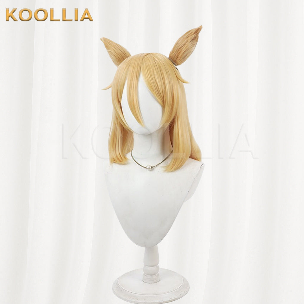 Touhou Project Satsuki Rin Wig Light Orange Fox Ears Short Basic Wig