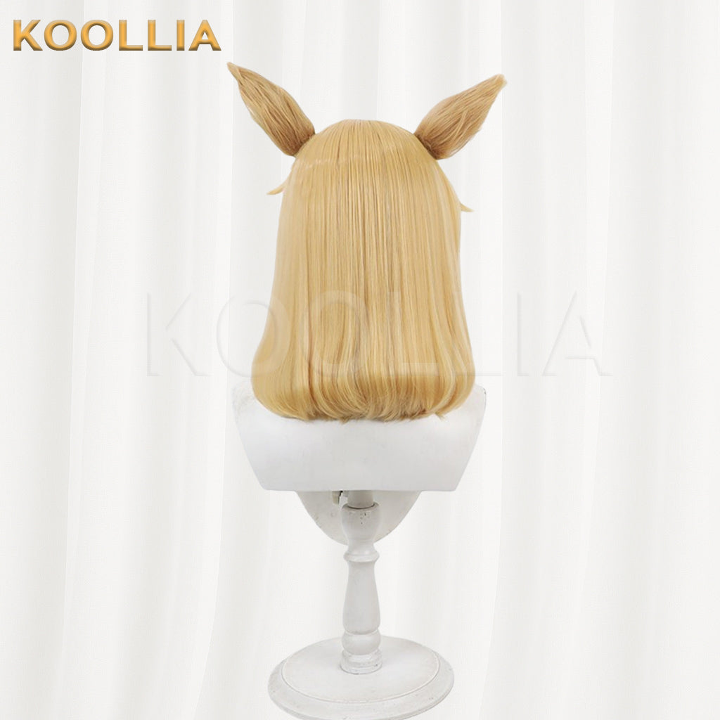 Touhou Project Satsuki Rin Wig Light Orange Fox Ears Short Basic Wig