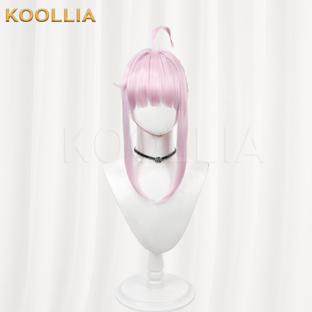 Blue Archive Shiranui Kaya Wig Light Cherry Blossom Pink Short Straight Basic Wig