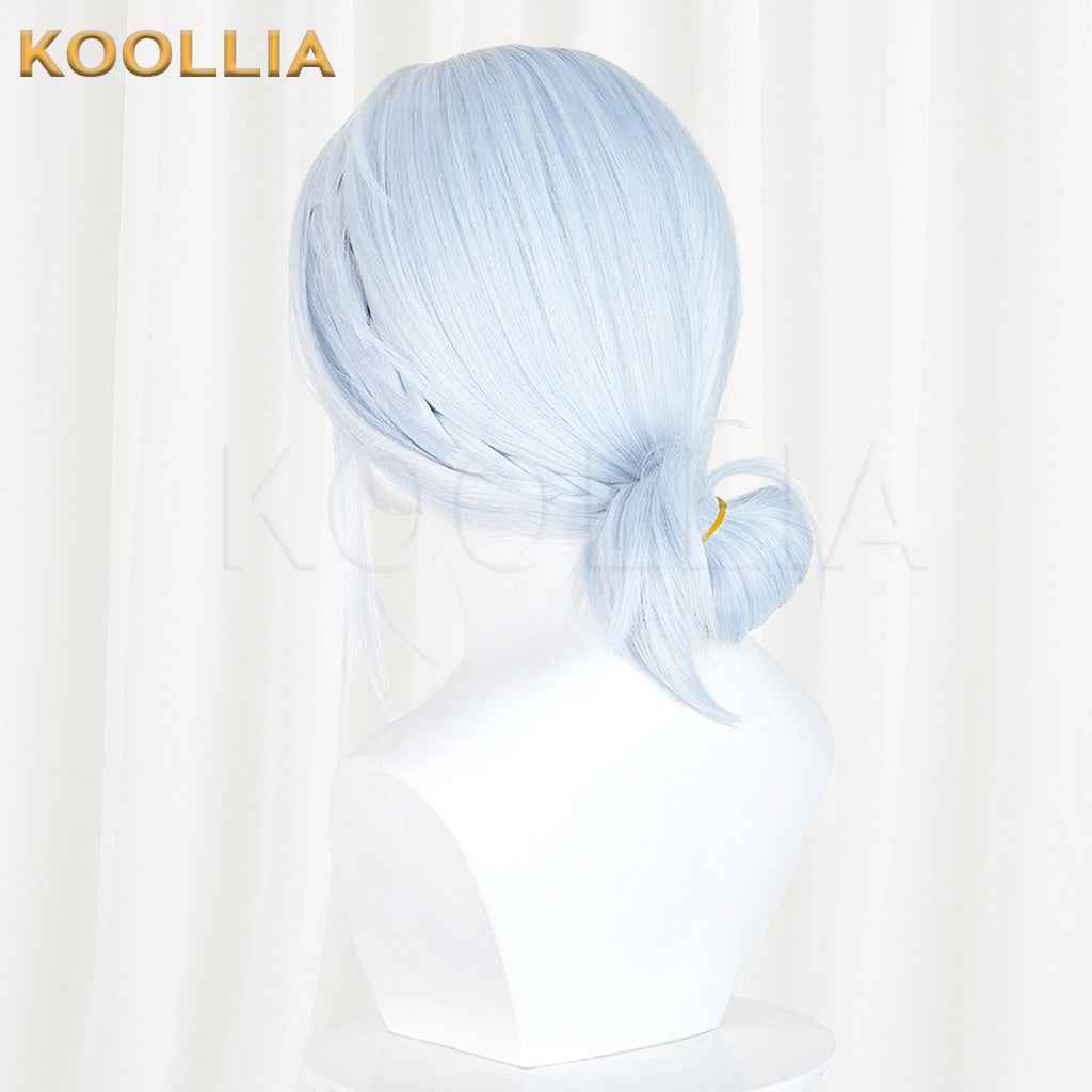Additional Legacy Wen Xiaohui Light Ice Blue Low Braided Ponytail Cosplay Wig Basic Wig