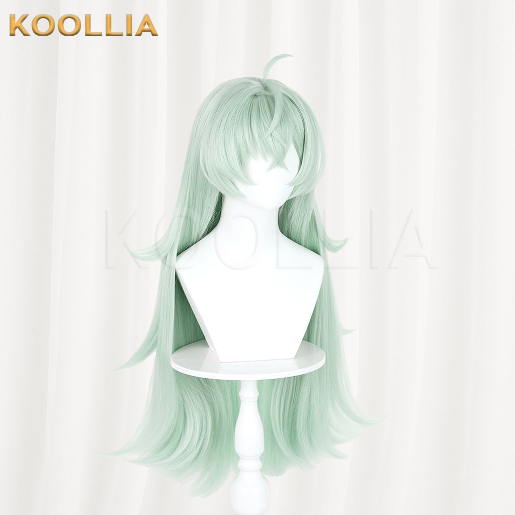 Loop Eloy Wig Mint Light‑Cyan Green Realistic Scalp Top Thick Mixed Fluffy Silk Extra‑long Layered Wig Basic Wig
