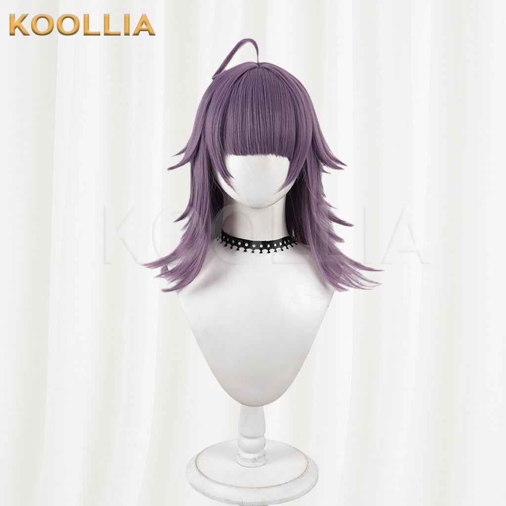 JACK JEANNE Neji Kurokado Wig Lavender Dusty Purple Realistic Scalp Top Layered Flip‑Out Medium Wig Basic Wig