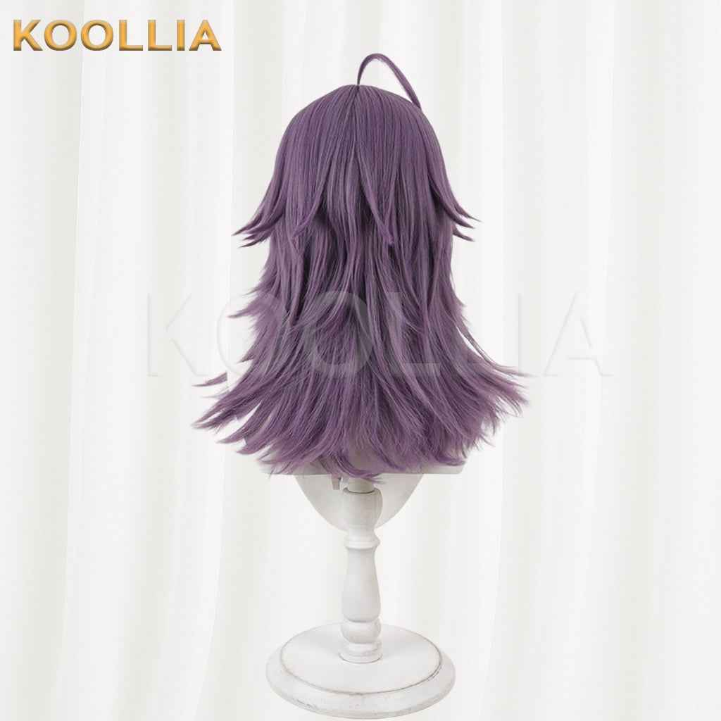 JACK JEANNE Neji Kurokado Wig Lavender Dusty Purple Realistic Scalp Top Layered Flip‑Out Medium Wig Basic Wig