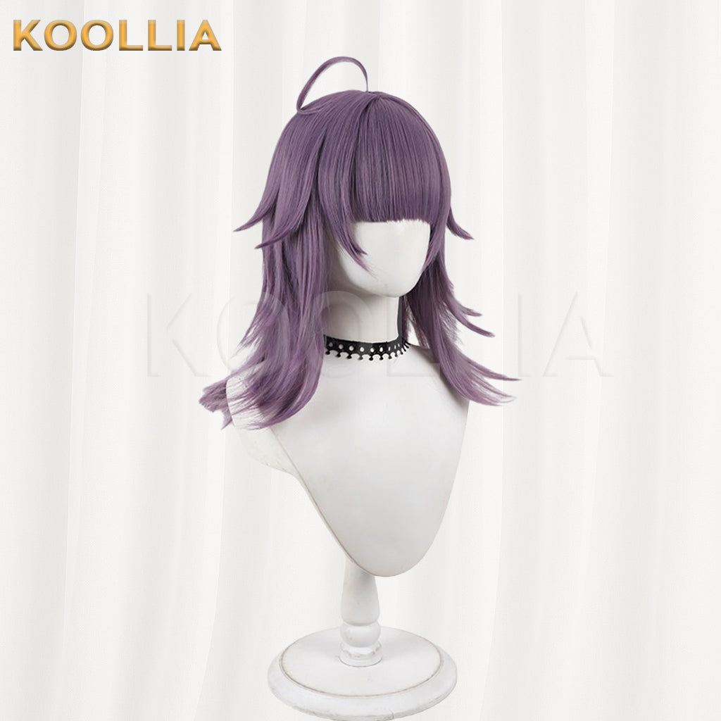 JACK JEANNE Neji Kurokado Wig Lavender Dusty Purple Realistic Scalp Top Layered Flip‑Out Medium Wig Basic Wig