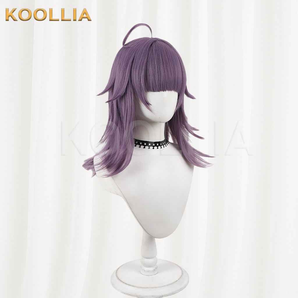 JACK JEANNE Neji Kurokado Wig Lavender Dusty Purple Realistic Scalp Top Layered Flip‑Out Medium Wig Basic Wig