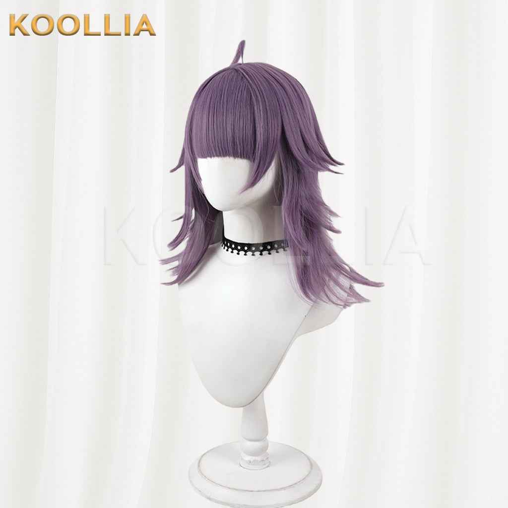 JACK JEANNE Neji Kurokado Wig Lavender Dusty Purple Realistic Scalp Top Layered Flip‑Out Medium Wig Basic Wig