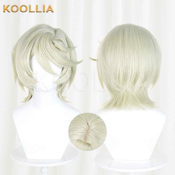 Ribbon Hero Pine Wig Light Mint‑Beige Gold Layered Flip‑out Short Hair Realistic Scalp Top Basic Wig